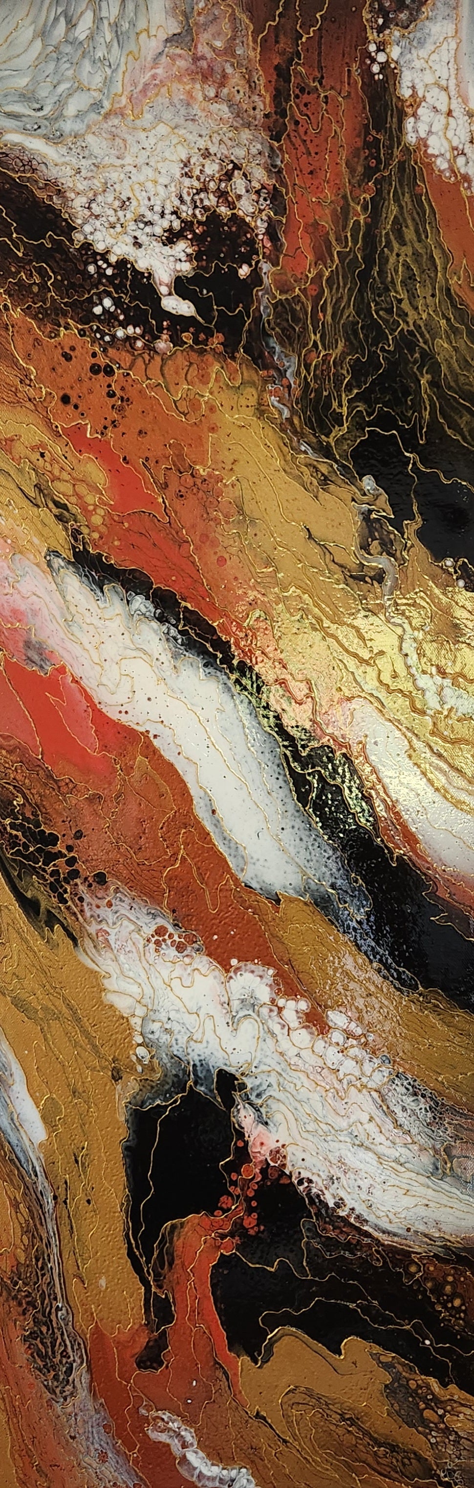 Eruption - 36" x 12" (VENDUE)