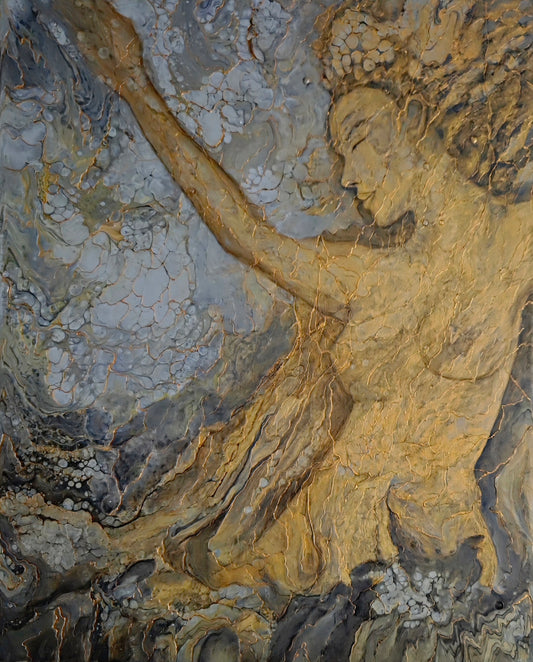 Nymphe de l'onde - 30" x 24"